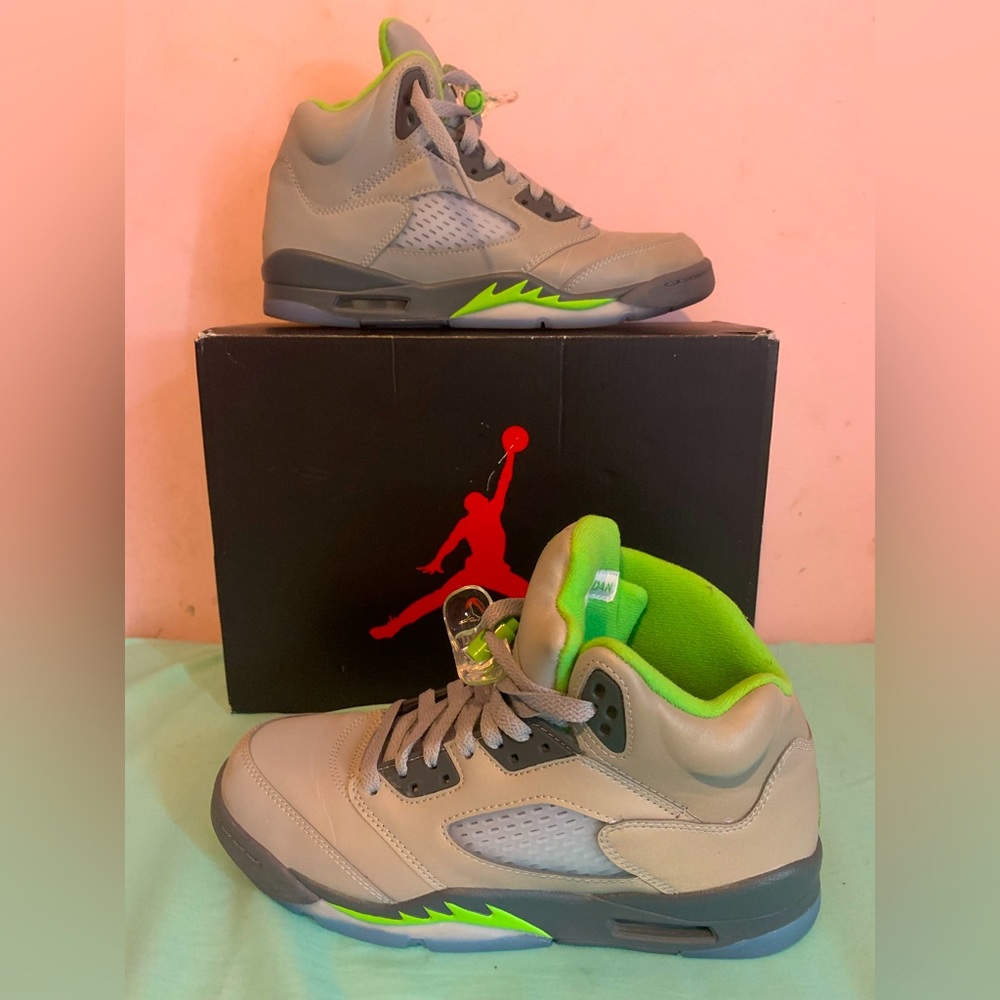 Green Bean Jordan 5s - size 6.5
